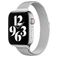 Mobigear Slim Loop Bracelete Milanesa Fecho magnético para Apple Watch - 42/41/40/38 mm - Prateado