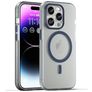 Mobigear Shockproof iPhone 16 Pro MagSafe TPU flexible Carcasa - Azul oscuro
