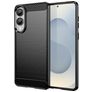 Mobigear Brushed Slim Samsung Galaxy S25 Edge TPU flexible Carcasa - Negro