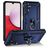 Mobigear Armor Ring Samsung Galaxy A14 Hardcase Back cover Antiurto con anello - Blu