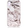 Mobigear Marble iPhone XS Max Elastyczne TPU Etui plecki - Biały