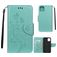 Mobigear Flowers iPhone 11 Funda tipo libro Cartera - Turquesa
