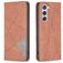 Mobigear Rhombus Slim Samsung Galaxy S25 Pungetui - Brun