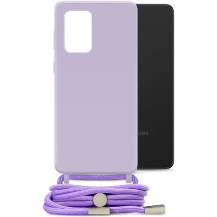 Mobilize Lanyard Gelly Samsung Galaxy A33 TPU flessibile Cover con cordino - Pastel Purple