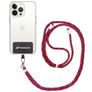 Mobigear Lanyard Universel justerbar mobilsnor - Rød / Sort
