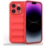 Mobigear Bumpy iPhone 15 Pro Flexibilní TPU Zadní kryt - Červená