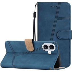 Mobigear Stitch iPhone 17 Lompakkokotelo + Setelitasku - Sininen