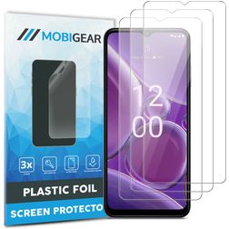 Mobigear Nokia G42 Película de ecrã em plástico - Compatível com capas (Pack de 3)