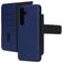 Mobiparts Samsung Galaxy S25 Etui Skóra naturalna Etui z klapką 2w1 z odpinanymi pleckami typu portfel - Niebieski