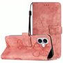 Mobigear Butterfly iPhone 17 Plånboksfodral med sedelfack - Rosa