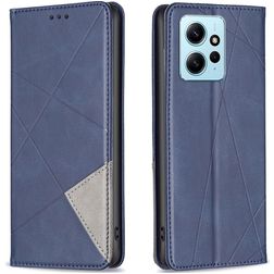 Mobigear Rhombus Slim Xiaomi Redmi Note 12 Capa livro - Azul