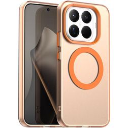 Mobigear Shockproof Xiaomi 15T Pro MagSafe Funda Plástico rígido Carcasa - Naranja