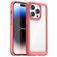 Mobigear Crystal iPhone 15 Pro Hardcase Back cover - Trasparente / Rosso