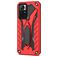 Mobigear Armor Stand Xiaomi Redmi Note 11T Hardcase Back cover Antiurto con supporto - Rosso