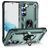 Mobigear Armor Ring Samsung Galaxy S23 Hardcase Etui plecki Wstrząsoodporne z pierścieniem - Zielony