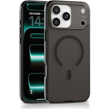 Mobigear Shockproof Grip iPhone 17 Pro MagSafe Hardcase Etui plecki - Czarny