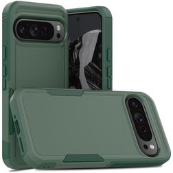 Mobigear Heavy Armor Google Pixel 9 Pro XL Kova Suojakuori Iskunkestävä - Tummanvihreä