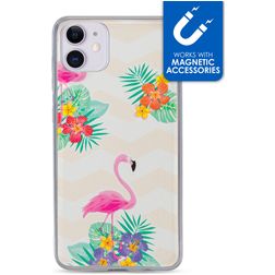 My Style Magneta iPhone 11 Flexible TPU Back cover - Flamingo