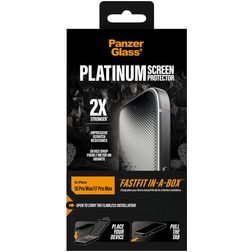 PanzerGlass Ultra-Wide Fit FASTFIT iPhone 18 Pro Max Tempered Glass Screen Protector - Case Friendly + Installation Frame