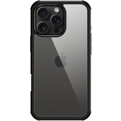 Valenta Full Cover iPhone 16 Pro Tvrzené sklo Zadní kryt odolný proti nárazům - Černá