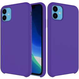 Mobigear Rubber Touch iPhone 11 Silicone Capa traseira - Roxo
