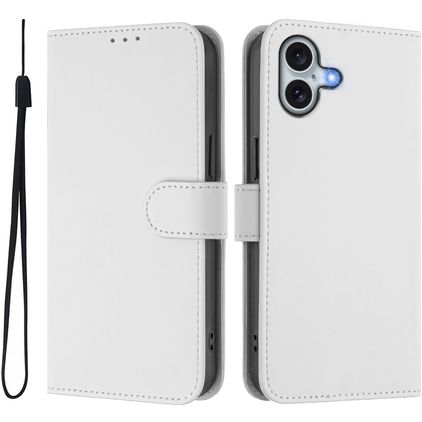Mobigear Urban Wallet iPhone 16 Plus Pungetui med Seddelrum - Hvid