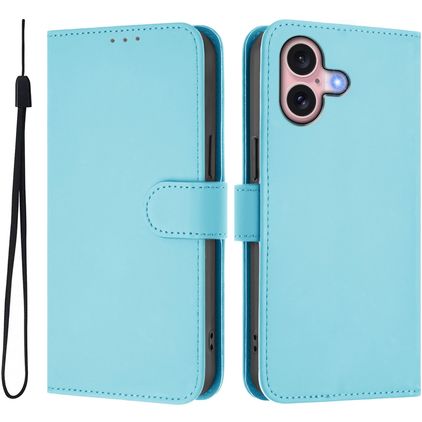 Mobigear Urban Wallet iPhone 16 Funda tipo libro Cartera - Azul