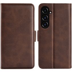 Mobigear Slim Magnet Samsung Galaxy S23 FE Knížkové pouzdro Peněženka - Hnědá