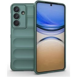 Mobigear Bumpy Samsung Galaxy S26 Plus TPU flexible Carcasa - Verde oscuro