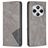 Mobigear Rhombus Slim Xiaomi Redmi 14C Cover a libro - Grigio