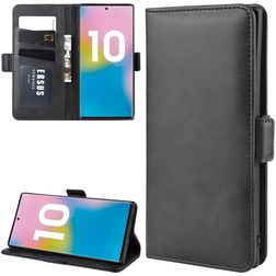 Mobigear Slim Magnet Samsung Galaxy Note 10 Plus Capa livro Carteira - Preto