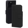 Mobiparts Wallet iPhone 15 Pro MagSafe Piel auténtica Funda tipo libro Cartera - Negro