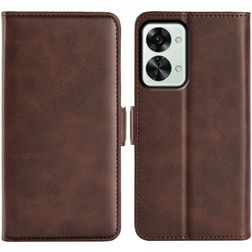 Mobigear Slim Magnet OnePlus Nord 2T 5G Funda tipo libro Cartera - Marrón