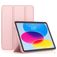 Mobigear Tri-Fold Gel iPad 10 (2022) TPU / Kunstlæder Pungetui - Lyserød