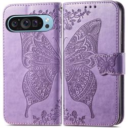 Mobigear Butterfly Google Pixel 10 Pro Wallet case - Purple