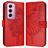 Mobigear Butterfly OPPO Reno 12 Pro Wallet case - Red