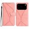 Mobigear Stitch iPhone 17 Pro Max Capa livro Carteira - Rosa