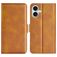 Mobigear Slim Magnet iPhone 17 Cover a libro portafoglio - Cognac