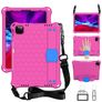 Mobigear HexStrap iPad Air 4 (2020) Case Plastic / EVA foam Back cover + Stylus Holder + Shoulder Strap + Stand - Pink