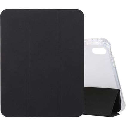 Mobigear Tri-Fold Gel iPad 10 (2022) TPU / Kunstlæder Pungetui + Stylus-holder - Sort