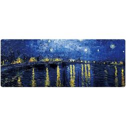 Mobigear Anti-Slip Mouse Mat - 40 x 90 cm - Starry Night Over the Rhône
