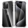 Mobigear Cushion Transparente iPhone 15 Pro TPU flexible Carcasa Antigolpes - Transparente