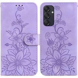 Mobigear Clover Samsung Galaxy M55 Funda tipo libro Cartera - Morado