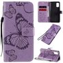 Mobigear Butterfly Samsung Galaxy A41 Funda tipo libro Cartera - Morado