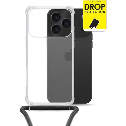 My Style Loop Transparente iPhone 17 Pro Max TPU flexible Funda con cuerda - Transparente