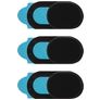 Xccess Selfie Camera Webcam Cover Privacy Slider - Black (3-Pack)