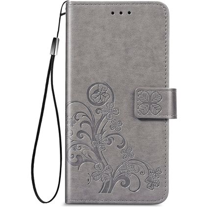 Mobigear Clover Samsung Galaxy A52s 5G Knížkové pouzdro Peněženka - Šedá