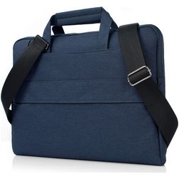 Mobigear Denim Zipper Mala de ombro 13 - 14 polegadas para portátil - Azul marinho