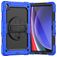 Mobigear SureGrip Xtreme Samsung Galaxy Tab A9 Plus (2023) Plastica rigida / Silicone Back cover + Tracolla + Supporto - Blu
