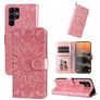 Mobigear Sunflower Samsung Galaxy S23 Ultra Funda tipo libro Cartera - Rosa